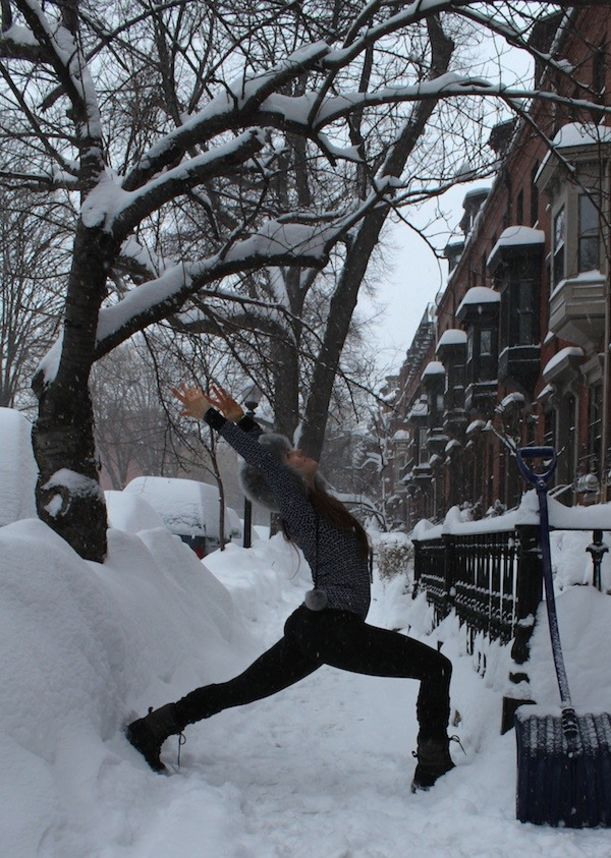 5 Yoga Stretches To Alleviate Winter Tightness In Your Back & Shoulders Hero Image