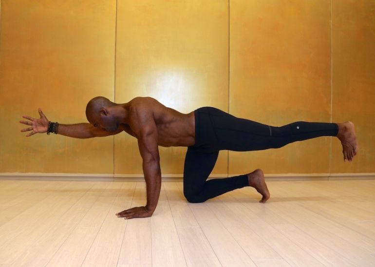 A Lower Back Yoga Sequence From A Former NFL Linebacker Hero Image