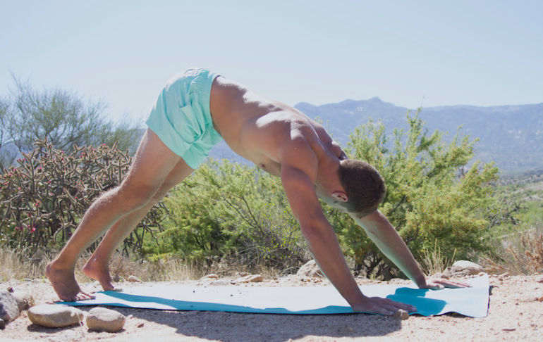 Challenge: Get Strong With These Yoga-Inspired "Spider-Man Pushups" Hero Image