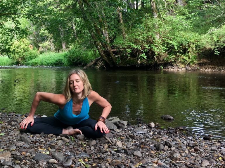 This Calming Yoga Flow Will Keep You Centered All Summer Hero Image