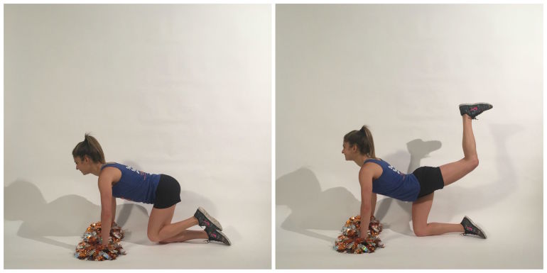 A Strengthening Pom Pom Workout To Channel Your Inner Cheerleader! Hero Image