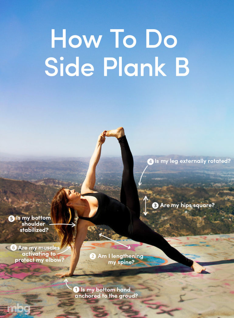 How To Practice Side Plank B & Actually Grab Your Foot (Infographic) Hero Image
