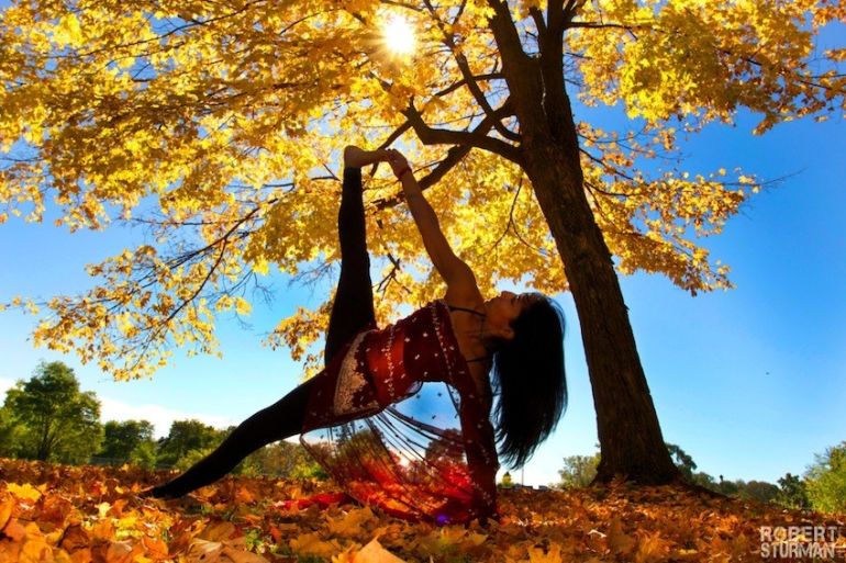 Yoga In Autumn (Gorgeous Slideshow) Hero Image