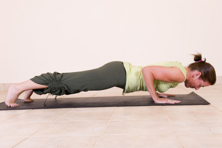 8 Yoga Poses To Develop Strong Chaturanga Arms Hero Image