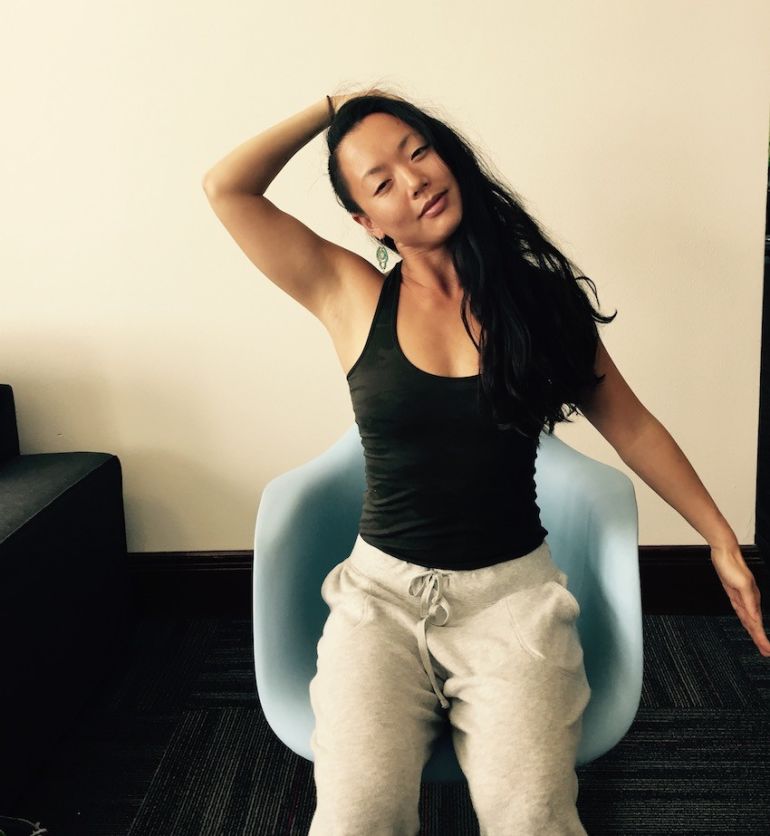 3 Simple Yoga Stretches To Soothe Neck Tension If You Sit All Day Hero Image