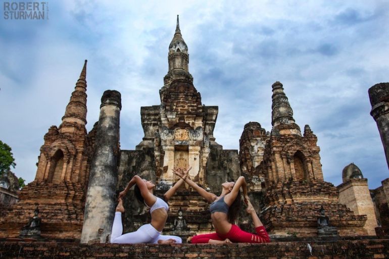 Yoga In Photos: Asanas At The Ancient Temples Of Thailand Hero Image