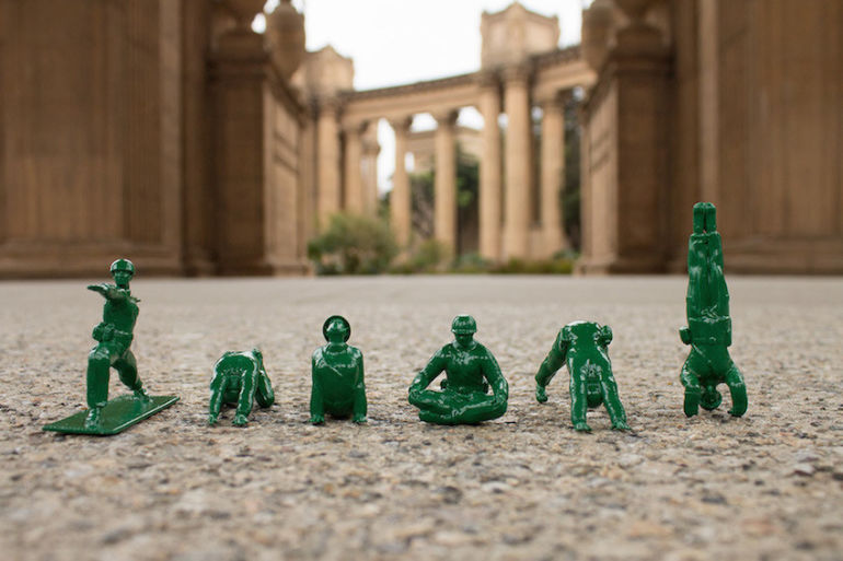 Fed Up With Violent Toys? Check Out Yoga Joes! Hero Image