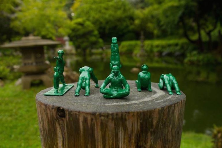 Fed Up With Violent Toys? Check Out Yoga Joes! Hero Image