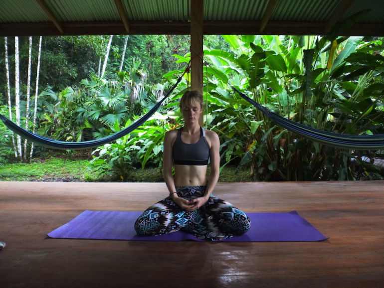 A Yoga Sequence To Help You Digest After Tonight's Dinner (Or Any Indulgent Meal) Hero Image