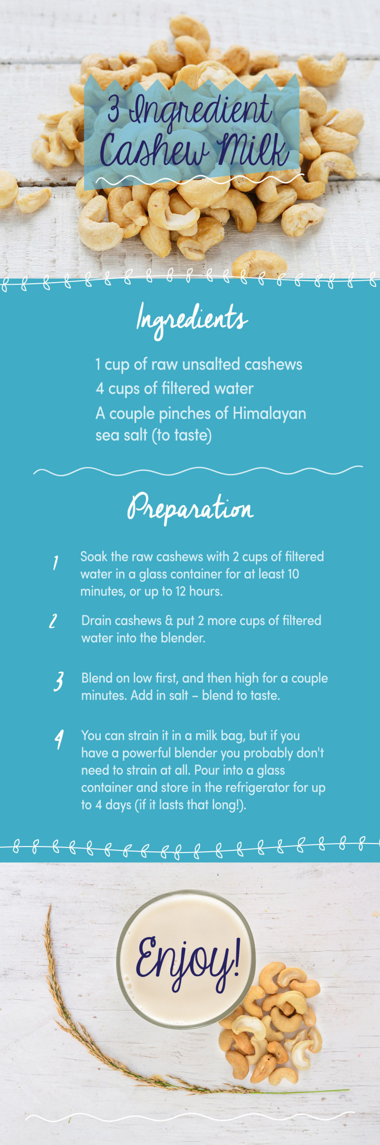 Yes! You Can Make Your Own Cashew Milk With This Quick & Easy Recipe Hero Image