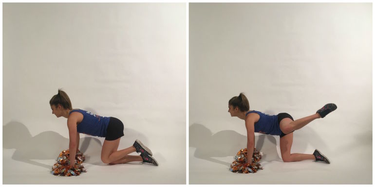 A Strengthening Pom Pom Workout To Channel Your Inner Cheerleader! Hero Image