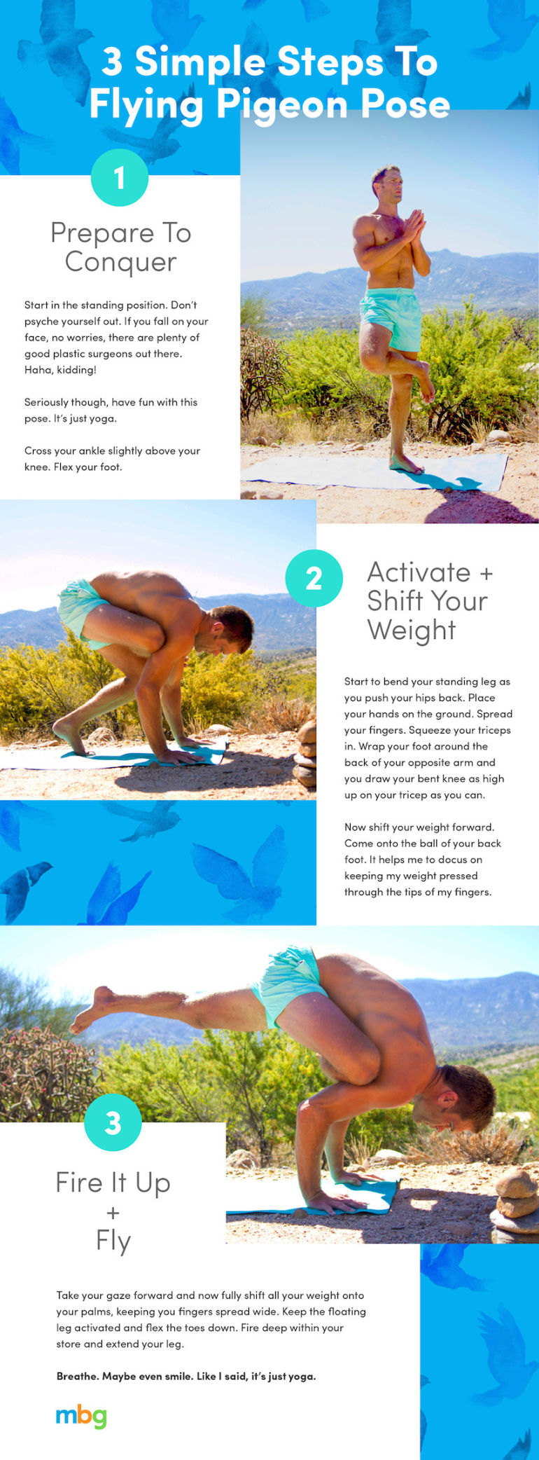 3 Simple Steps To Flying Pigeon Pose Hero Image