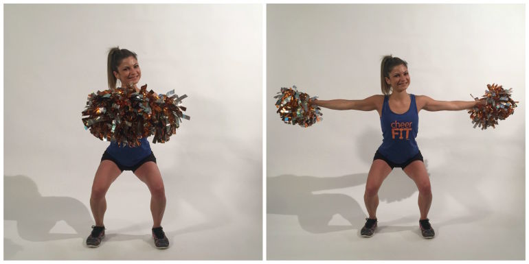 A Strengthening Pom Pom Workout To Channel Your Inner Cheerleader! Hero Image