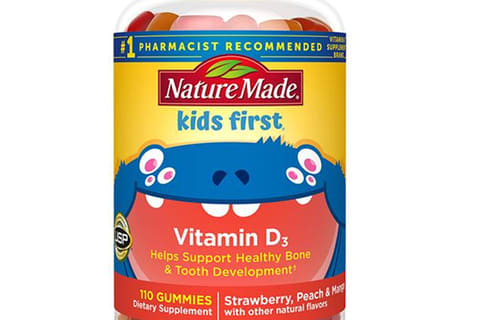 bottle of Nature Made kids vitamin D3 gummies