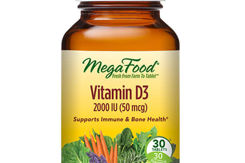 bottle of MegaFood vitamin D