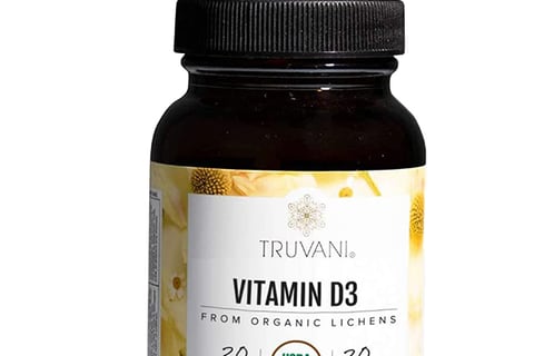 bottle of Truvani Vitamin D3