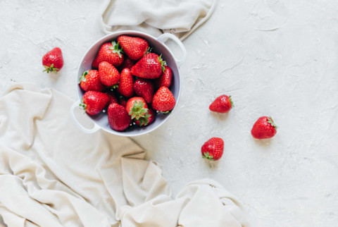 Strawberries in a bowl
