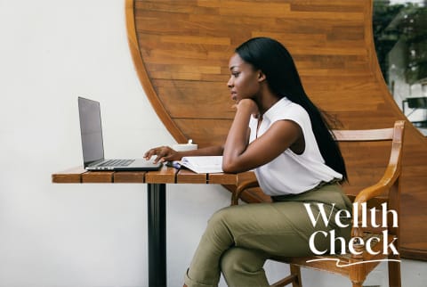 woman working at computer