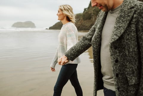 couple walking together