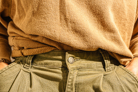 Cropped Photo of a Person's Midsection Cropped Photo of a Person's Midsection