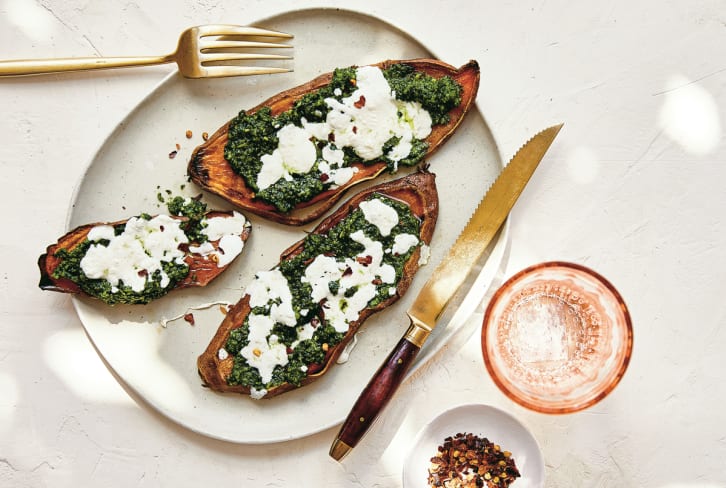 These Sweet Potato Pizzas Will Become Your New Weeknight Dinner Staple