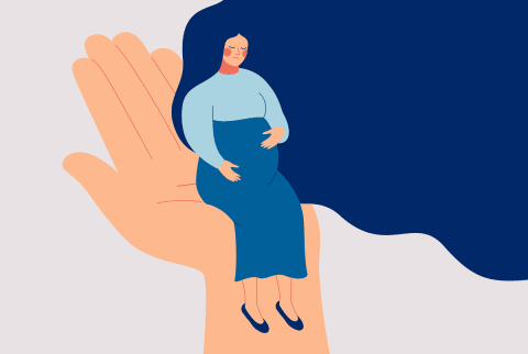 Illustration of a Pregnant Woman