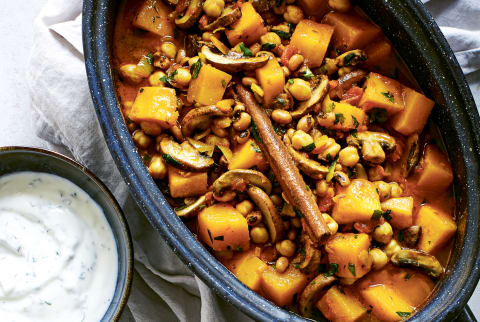 Black Eyed Pea, Pumpkin, and Chickpea Stew