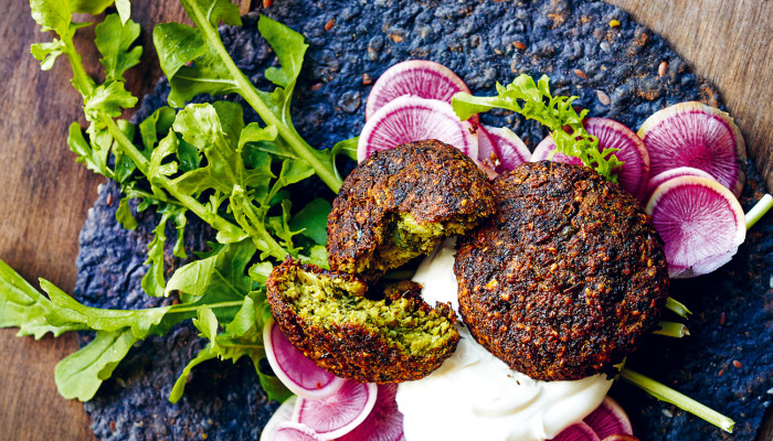 Got Canned Chickpeas Try This Oven Baked Green Falafel Recipe 2 cups dry chickpeas 2 ½ teaspoons baking soda, divided 1 celery stalk, chopped 1 medium onion. try this oven baked green falafel recipe