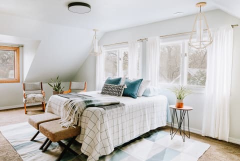 Upstairs Bedroom with Beautiful Natural Light