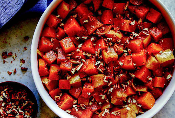 This Butternut Squash & Apple Bake Is A No-Fuss, Healthy Breakfast