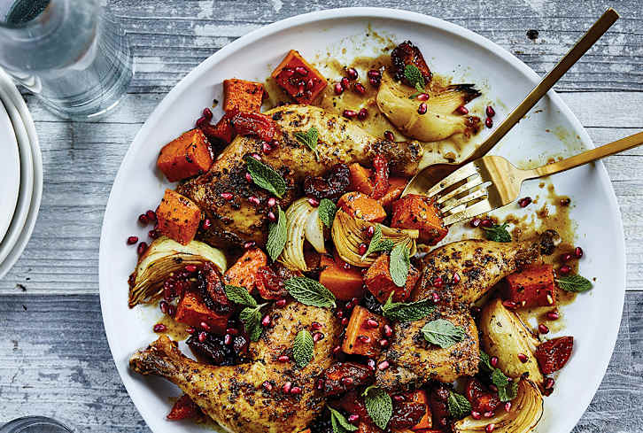 Make This Moroccan Chicken Tonight Using A Just Single Sheet Pan