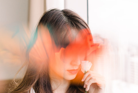 Portrait of a Woman with Obscured Face Portrait of a Woman with Obscured Face