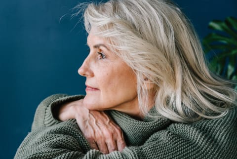 Portrait Of A Beautiful Mature Woman