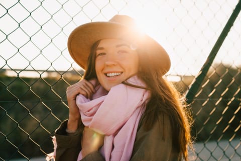 Woman in the Autumn Sun