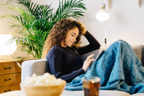 Woman Chilling on the Couch