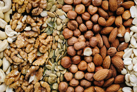 Walnuts, Pepitas, Hazelnuts, Almonds, and Cashews