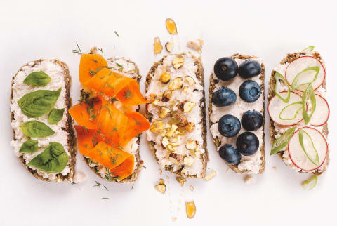 Homemade Plant Based Ricotta on Toast