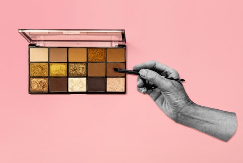Eyeshadow Palette With Hand