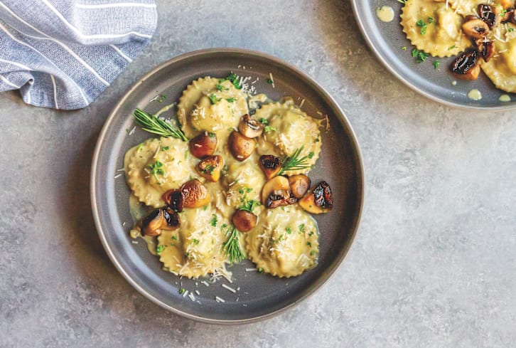 You Won't Believe These From-Scratch Mushroom Ravioli Are Vegan