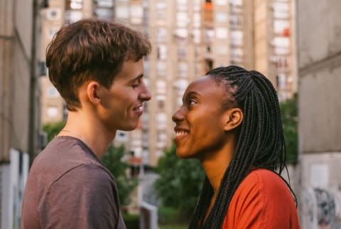 Couple Looking at Each Other