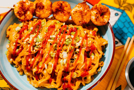 These Better-Than-Takeout Sesame Noodles With Shrimp Will Be A Weekend Staple