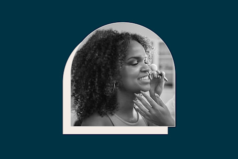 Black woman having her makeup done - CBS social Black woman having her makeup done - CBS social