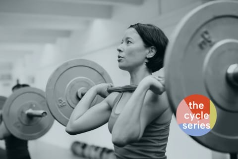 woman lifting weight