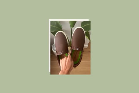 cariuma slip-on leather sneakers