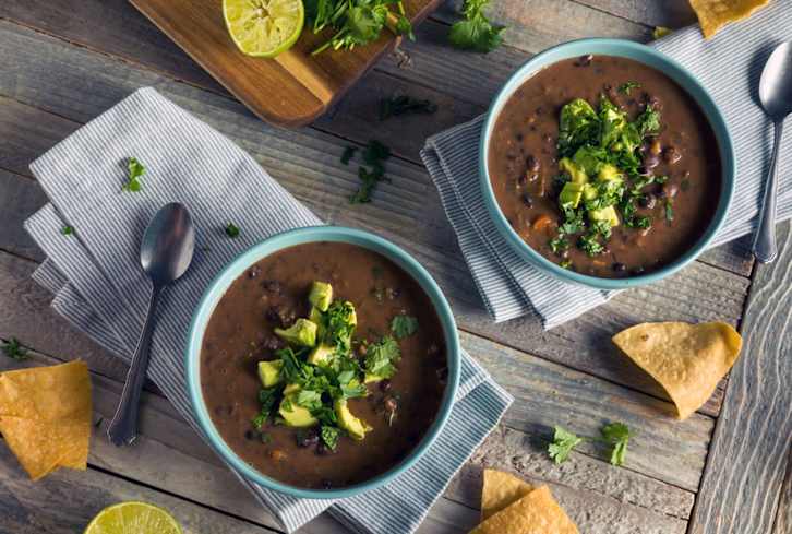 Warm Up From The Cold With This Hearty (& Fiber-Rich!) Black Bean Soup