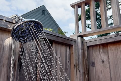 outdoor shower