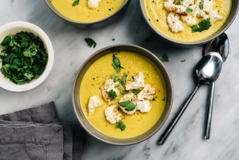 Cauliflower curry soup and cauliflower recipes