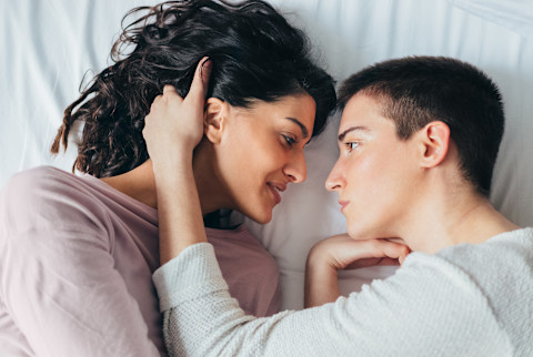 A couple in an embrace A couple in an embrace