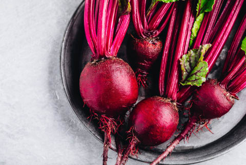 Beetroot on a plate 