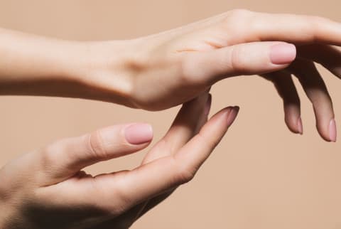 Close up of hands and nails